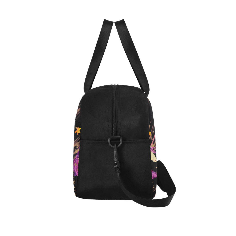 Watercolor unicorn seamless pattern Fitness Handbag (Model 1671)