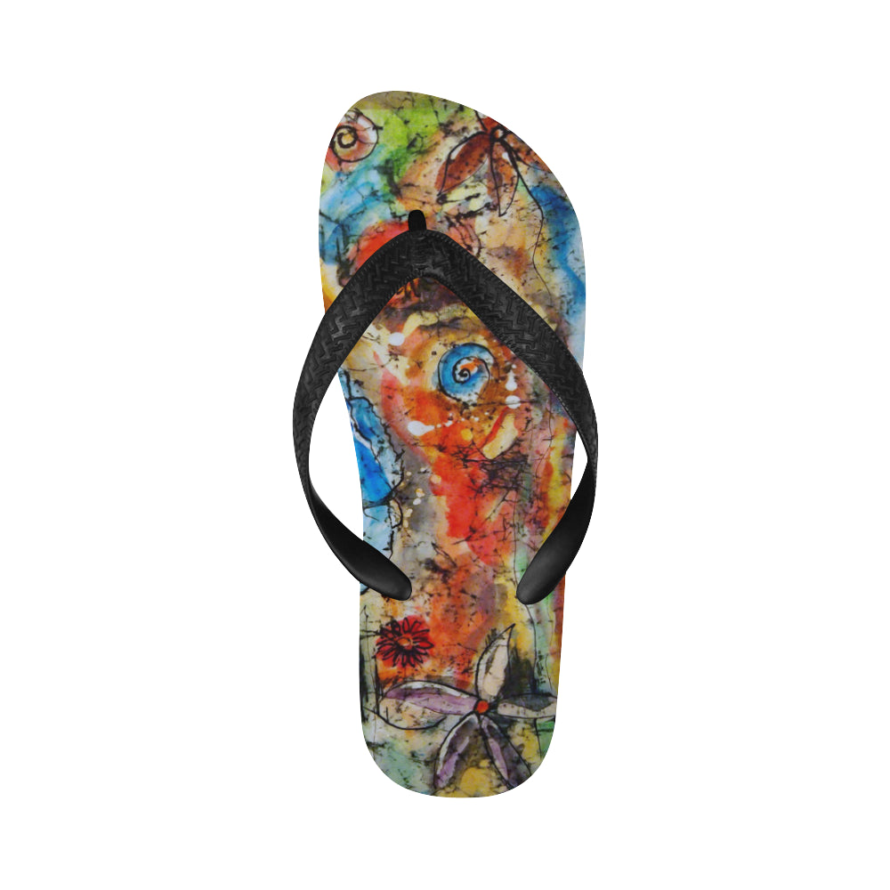 Graffiti Flip Flops for Men/Women (Model 040)