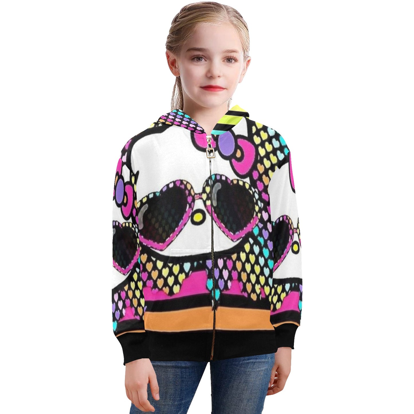 Hello Kitty Jacket Big Girls' Zip Up Hoodie