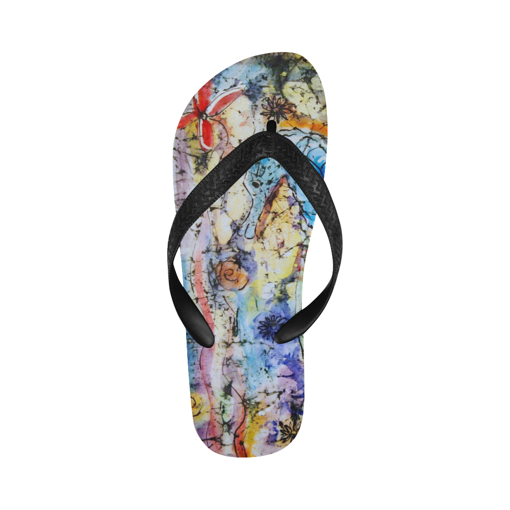 Graffiti Flip Flops for Men/Women (Model 040)