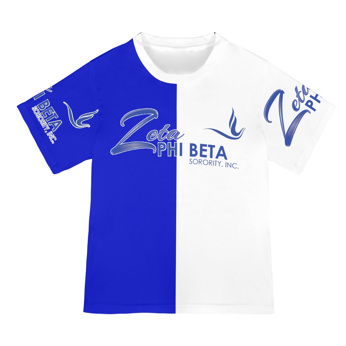 Blue and White Sisterhood Tee shirt New All Over Print T-shirt for Women (Model T45)