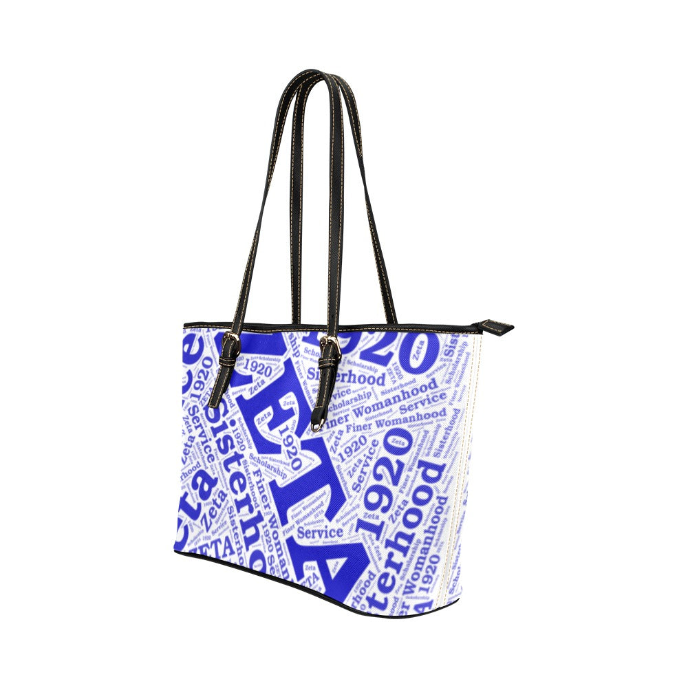 Large Tote Bag Leather Tote Bag/Large (Model 1651)
