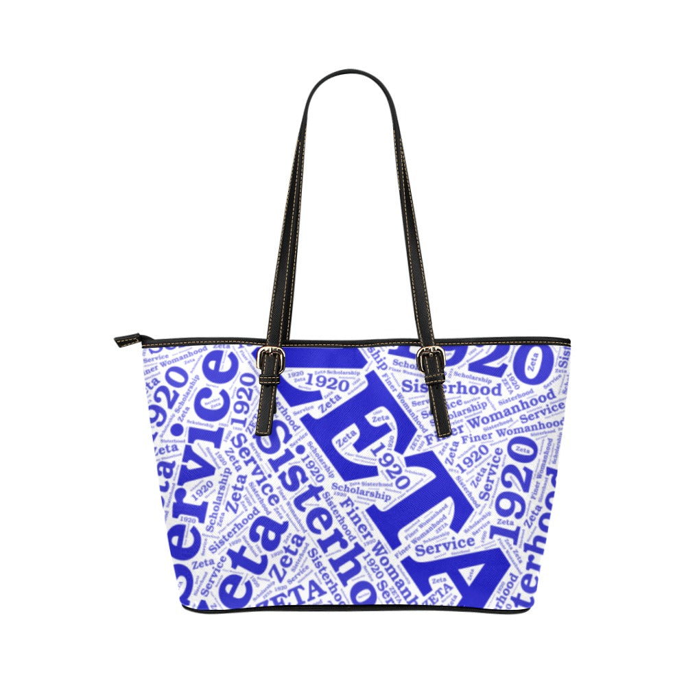 Large Tote Bag Leather Tote Bag/Large (Model 1651)