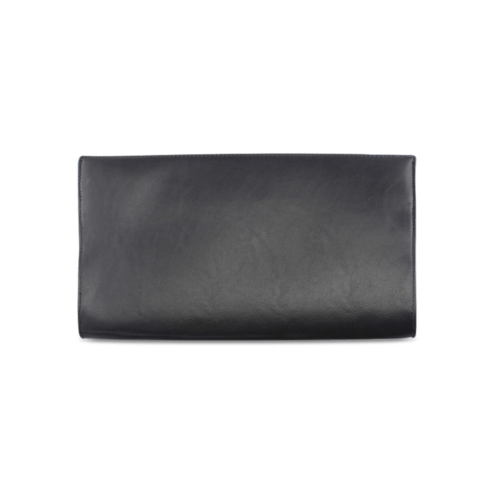Royal Blue and White clutch Clutch Bag (Model 1630)