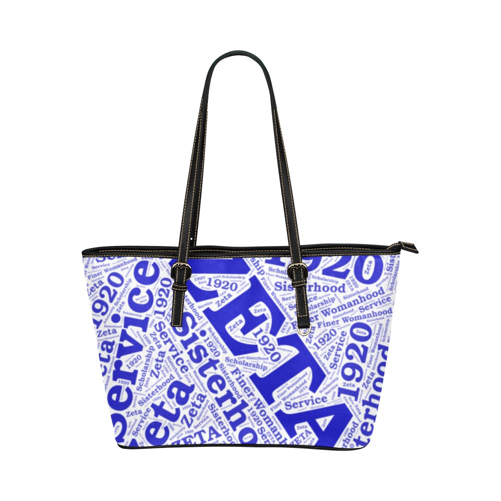 Large Tote Bag Leather Tote Bag/Large (Model 1651)