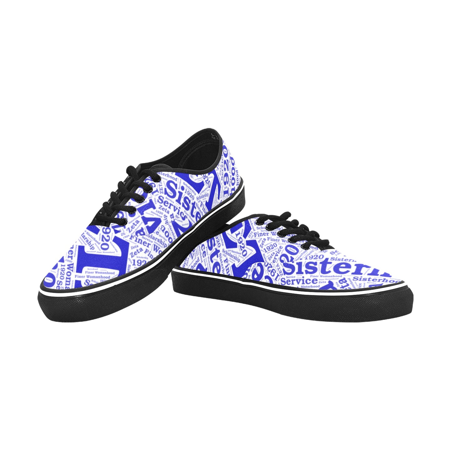 Zeta canvas low top Classic Women's Canvas Low Top Shoes (Model E001-4)