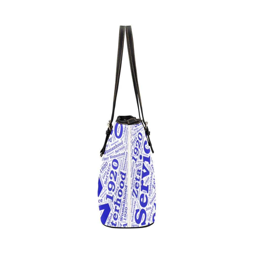 Large Tote Bag Leather Tote Bag/Large (Model 1651)