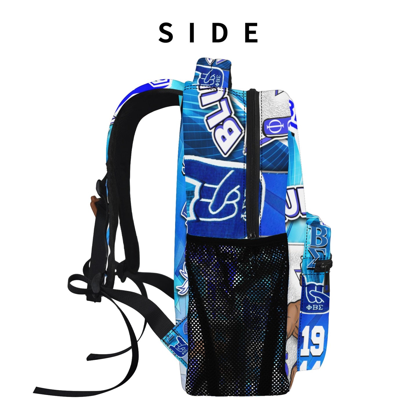 Phi Beta Sigma all over large backpack