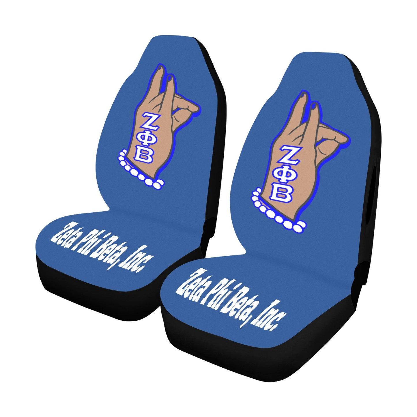 Zeta Phi Beta hand sign 7 Seat Covers Car Seat Covers Airbag Compatible (2 Designs)