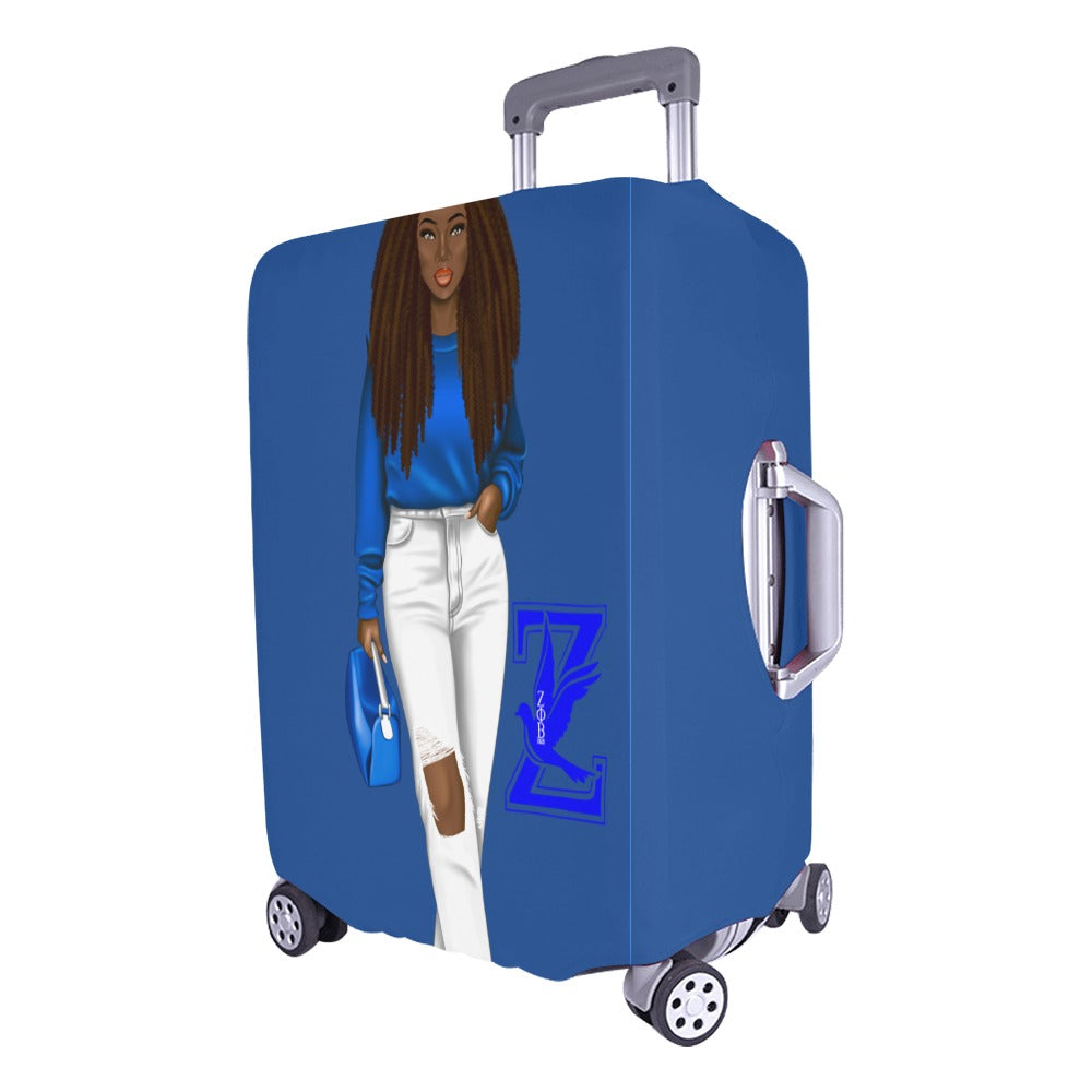 ZETA PHI BETA-23 Luggage Cover/Large 26"-28"