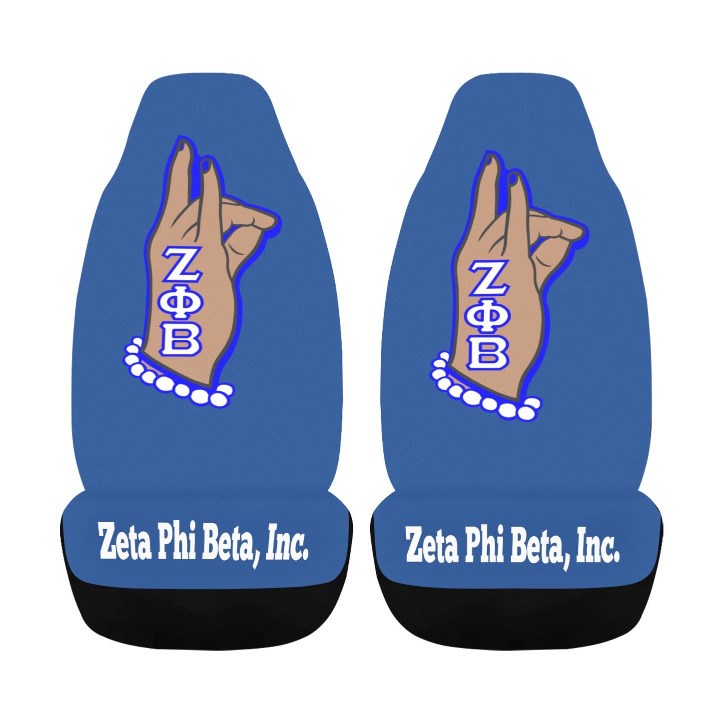 Zeta Phi Beta hand sign 7 Seat Covers Car Seat Covers Airbag Compatible (2 Designs)