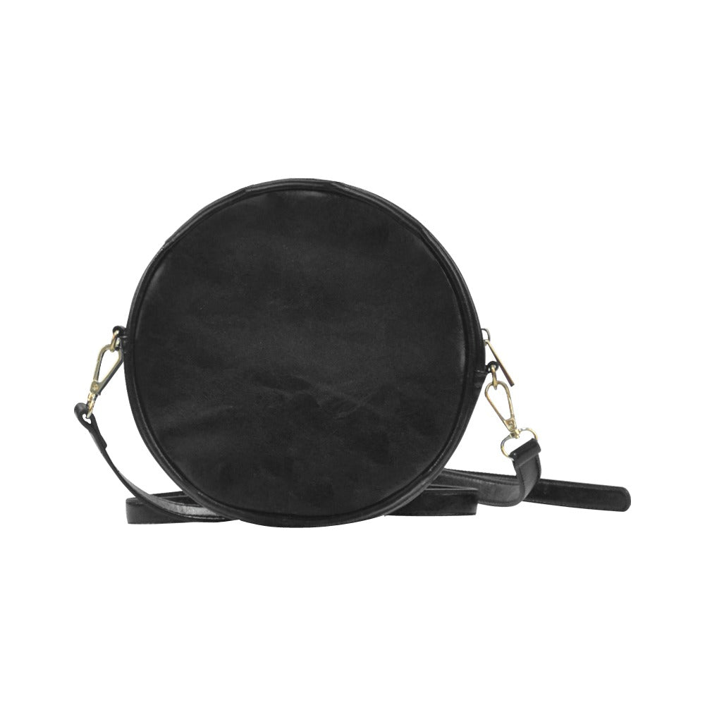 Zeta Rose Heel Round Bag Round Sling Bag (Model 1647)